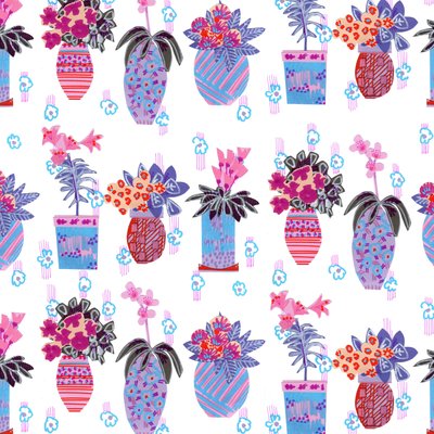House Plants, 2014, (kollaasi, paperi, kynä ja muste, giclee-printti) tekijältä Jo Chambers