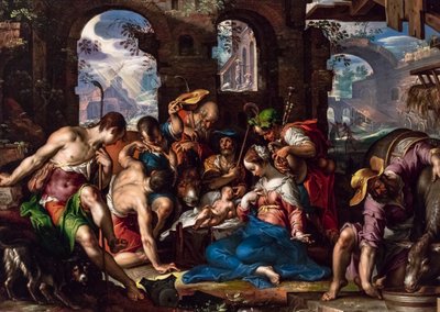 Paimenten palvonta tekijältä Joachim Anthonisz. Wtewael