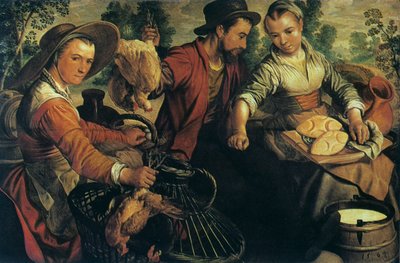 Torilla, c1554-1574 tekijältä Joachim Beuckelaer