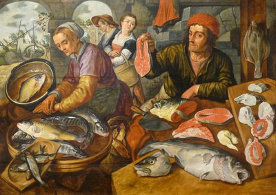 Ranska: Le Marché aux poissons Kalamarkkinat tekijältä Joachim Beuckelaer
