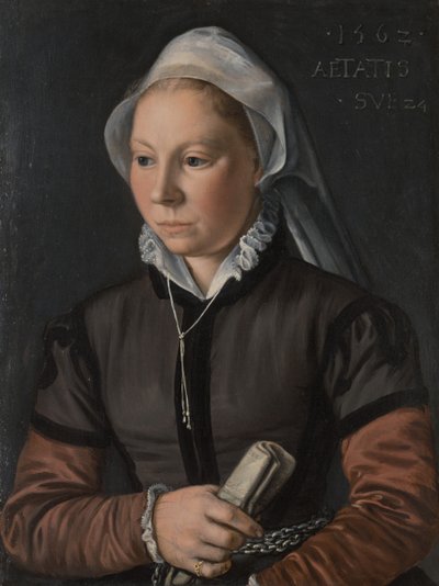 Nuoren naisen muotokuva, 1562. tekijältä Joachim Beuckelaer