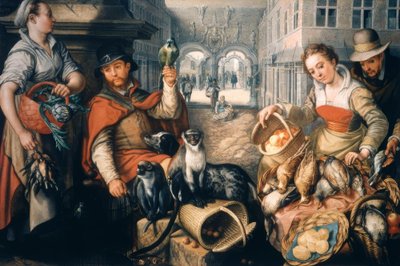 Eksoottisten eläinten myyjä tekijältä Joachim Beuckelaer