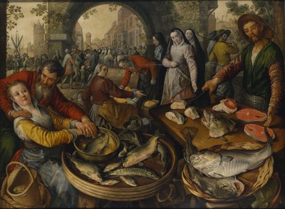 Kalatori Ecce Homon kanssa, 1570 tekijältä Joachim Beuckelaer