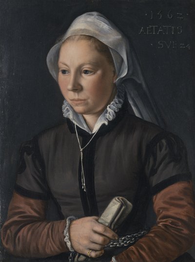Nuoren naisen muotokuva, 1562 tekijältä Joachim Beuckelaer