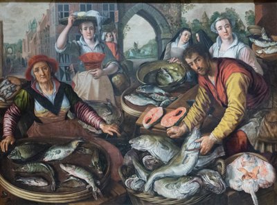 Neljä elementtiä: vesi tekijältä Joachim Beuckelaer or Bueckelaer