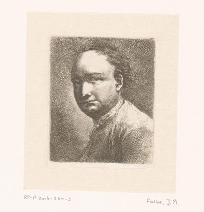 Taidemaalari Johann Harperin muotokuva tekijältä Joachim Martin Falbe
