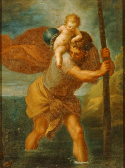 Saint Christopher (maalaus) tekijältä Joachim Patenier or Patinir