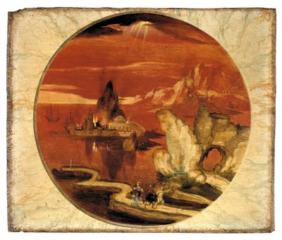 Sodoma ja Gomorra tulessa (öljy paneelissa) tekijältä Joachim Patenier