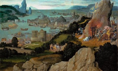 Varhainen alankomaalainen taide : Pyhän Katariinan marttyyrikuolema par Patinier, Joachim (n. 1480-1524), ennen vuotta 1515. Öljy puulle, 27,8x44,8. Taidehistoriallinen museo, Vienne tekijältä Joachim Patinir