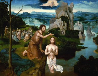 Kristuksen kaste tekijältä Joachim Patinir