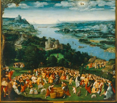 Leivän lisääntyminen ... (öljy kankaalle) tekijältä Joachim Patinir