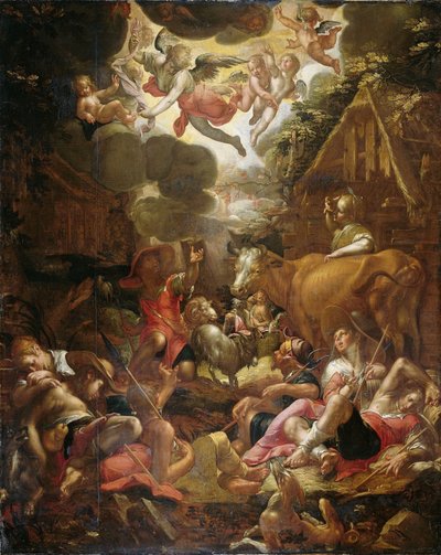 Ilmoitus paimenille tekijältä Joachim Wtewael or Utewael