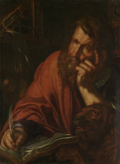 Evankelista Pyhä Markus tekijältä Joachim Wtewael or Utewael
