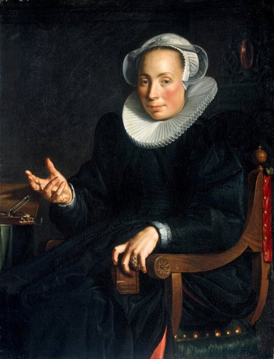 Christina Wtewael van Halenin muotokuva 1568-1629, 1601 tekijältä Joachim Wtewael or Utewael