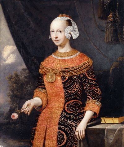 Naisen muotokuva, joka tunnetaan nimellä Anne, Marquise de Basville, tekijältä Joachim or Luhne Luhn