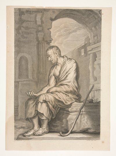 Belisarius, Ancient Sculptures Admired -sarjasta tekijältä Joachim von Sandrart