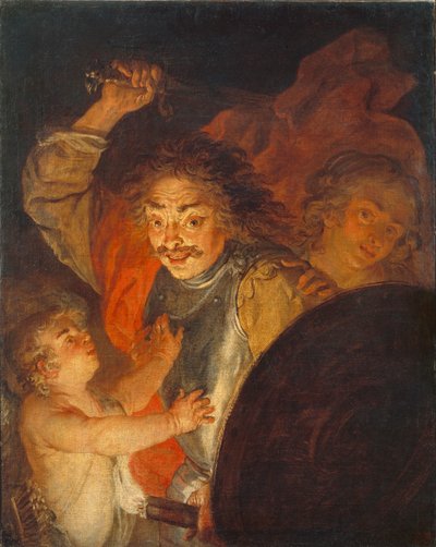 Mars, Venus ja Amor vihan allegooria, n. 1630 tekijältä Joachim von Sandrart