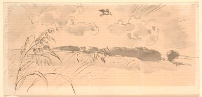 Luonnos elokuvasta "The Lark" tekijältä Joakim Frederik Skovgaard