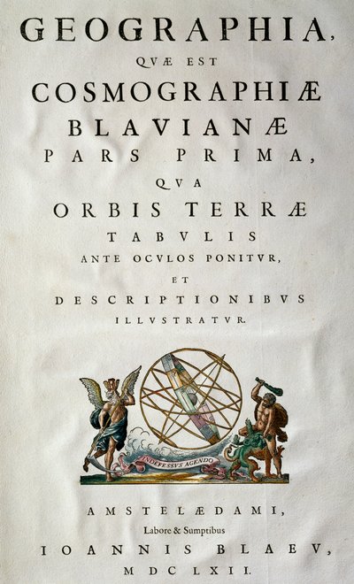 Atlas Maior, sive cosmografphiae Blaviana, atlas Joan Blaeu (1596-1673) tekijältä Joan Blaeu