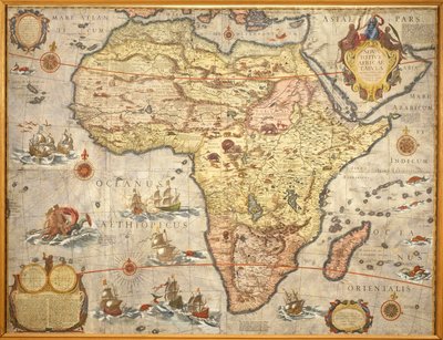Joan Blaeun Afrikan kartta vuodelta 1686 tekijältä Joan Blaeu
