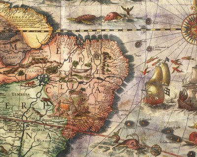 Joan Blaeun luoma Amerikan kartta tekijältä Joan Blaeu