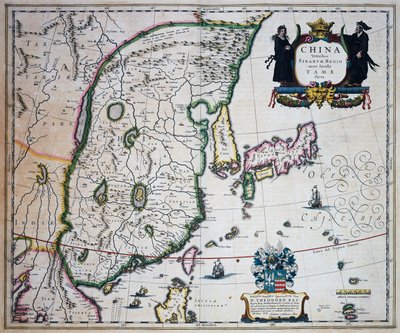 Kiinan kartta, Joan Blaeu (1596-1673) tekijältä Joan Blaeu