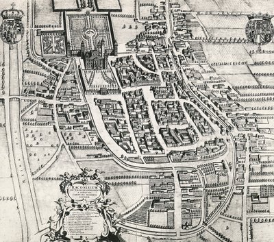 Racconigin kartta, kaiverrus Joan Blaeu (1596-1673), Italia tekijältä Joan Blaeu