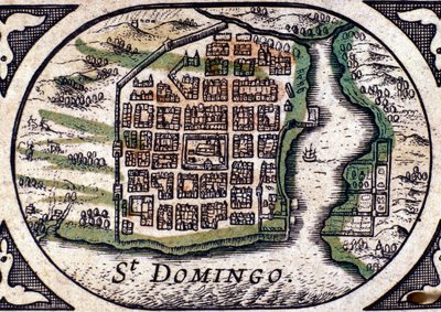 Santo Domingo - W. J. Blaeun Atlasissa tekijältä Joan Blaeu