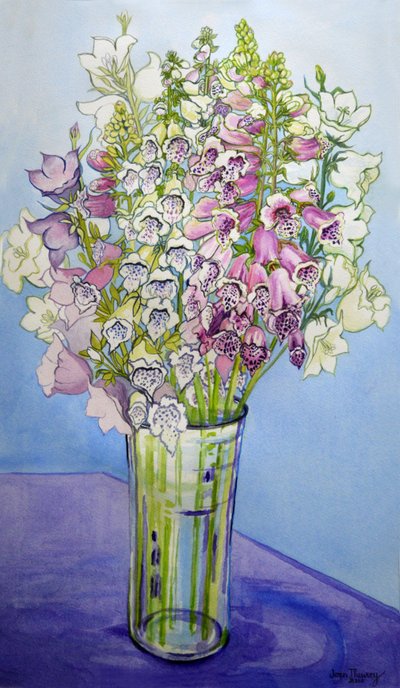 Foxgloves and Campanulas, 2005 tekijältä Joan Thewsey