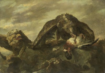 Eagles on the Cliffs tekijältä Joannes Fijt (copy after)