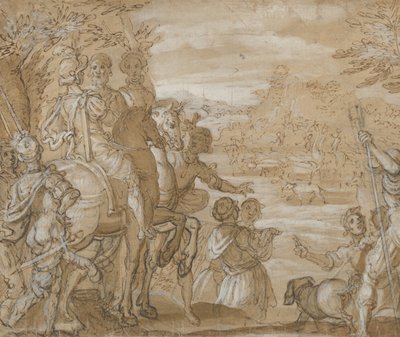 Metsästysjuhlat, n. 1555-65. tekijältä Joannes Stradanus