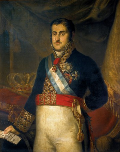 Ferdinand VII:n muotokuva (Fernando VII tekijältä Joaquin Manuel Fernandez Cruzado