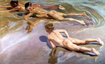 Lapset rannalla tekijältä Joaquin Sorolla y Bastida