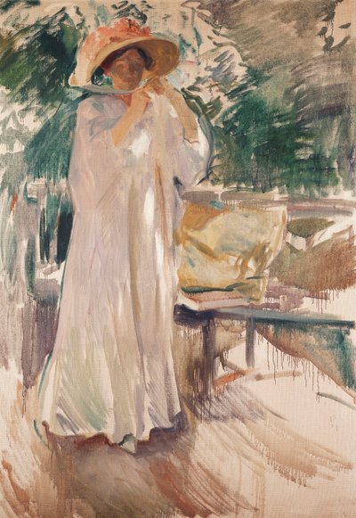 Clotilde puutarhassaan, 1910 tekijältä Joaquín Sorolla
