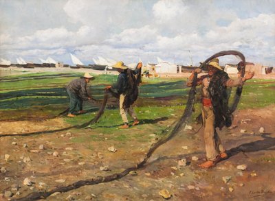 Kalastusverkkojen vetäminen tekijältä Joaquin Sorolla y Bastida