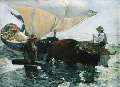 Paluu kalastuksesta, 1893 tekijältä Joaquín Sorolla