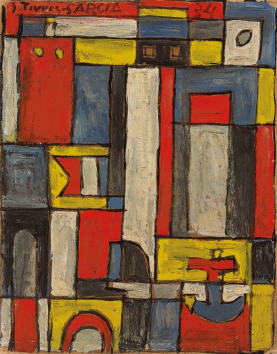 Laivanrakennus; Navio constructivo tekijältä Joaquin Torres-Garcia