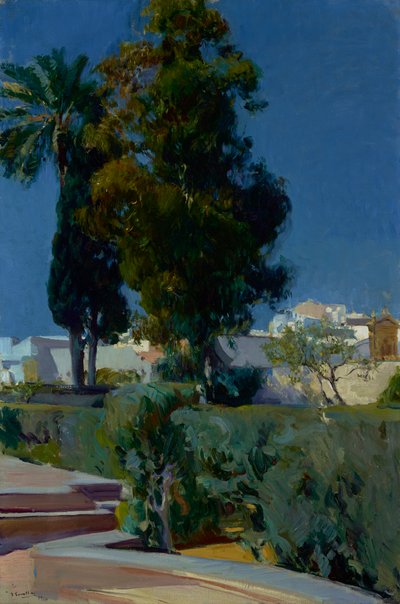 Corner of the Garden, Alcazar, Sevilla, 1910 tekijältä Joaquín Sorolla