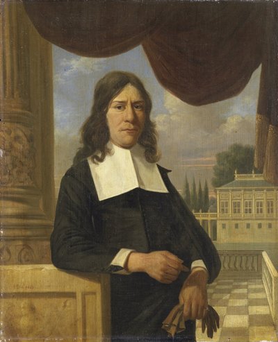 Nicolaes Eichelberg (k. 1699). Haarlemin kauppias, aviomies tai Helena van der Schalcke tekijältä Job Adriaensz Berckheyde (attributed to)