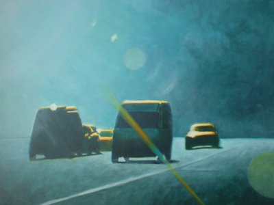 Somewhere n. 1999 (akryyli paneelille) tekijältä Joby Hickey