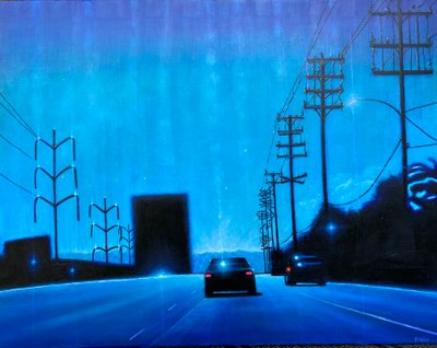 Ventura Highway n. 2020 (akryyli paneelille) tekijältä Joby Hickey