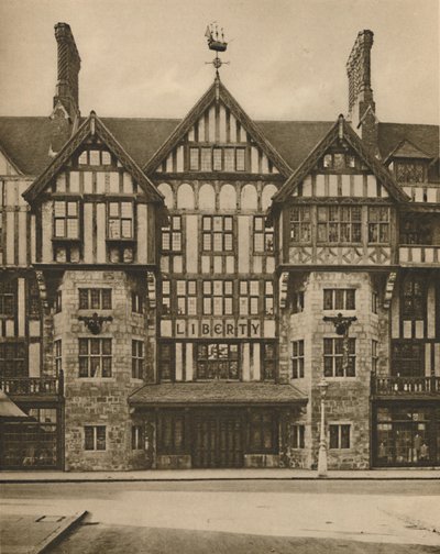 Osa Libertys Tudor -rakennusta Great Marlborough Streetillä, vuodelta 1935. tekijältä Joel