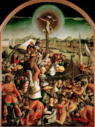 Pyhän Ursulan marttyyrikuolema tekijältä Joerg the Elder Breu