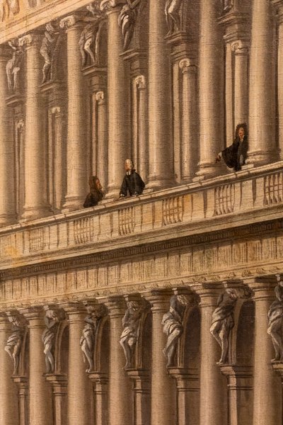 Näkymä Piazzettaan, Venetsia, n. 1730-35 (Öljy kankaalle) tekijältä Johan Anton Richter