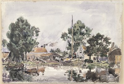 Kanava Haagissa, 1868 tekijältä Johan Barthold Jongkind