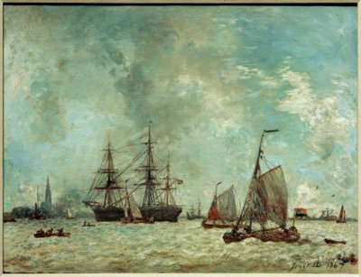 Der Hafen von Antwerpen tekijältä Johan Barthold Jongkind