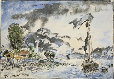 Kalastusvene tekijältä Johan Barthold Jongkind