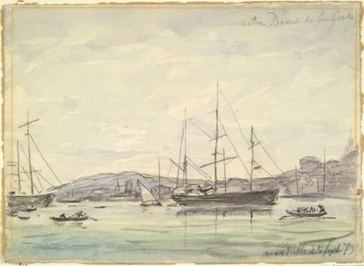 Harbour Scene, Marseille tekijältä Johan Barthold Jongkind
