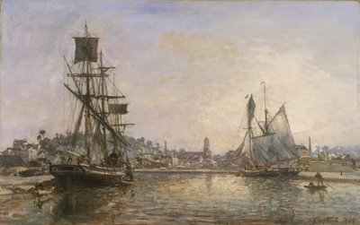 Honfleur, 1865. tekijältä Johan Barthold Jongkind