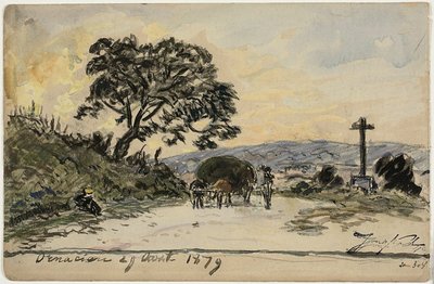 Ornacieux (recto ja verso) tekijältä Johan Barthold Jongkind